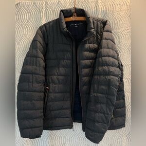 Tommy Hilfiger Men's Quilted Puffer Jacket - Charcoal Blue Gray